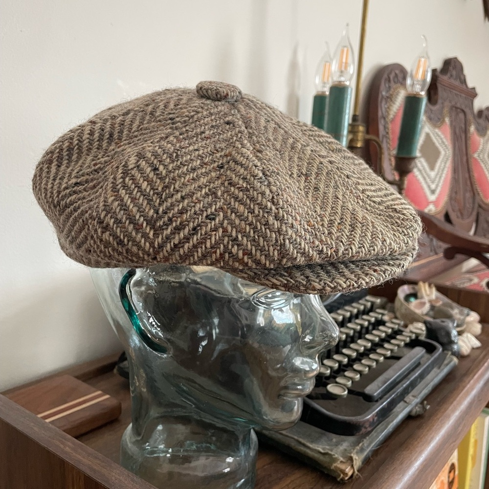Antique Jonathan Richard Tweed Newsboy Cap - Picture 3 of 13